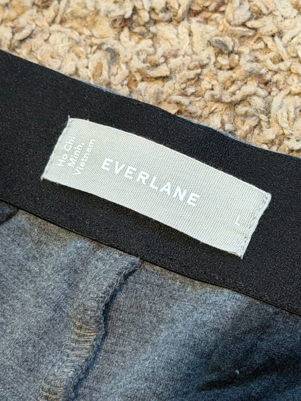Everlane The Dream Pant Heathered Charcoal Gray Large L - Picture 4 of 12